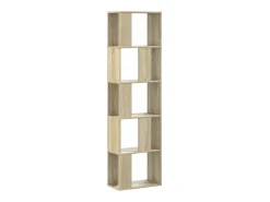 Librería de 5 niveles madera roble Sonoma 45x23,5x162,5 cm