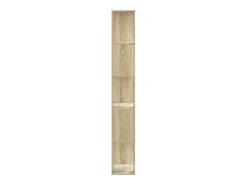 Librería de 5 niveles madera roble Sonoma 45x23,5x162,5 cm