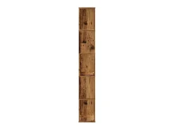 Librería de 5 niveles madera color envejecido 45x23,5x162,5 cm