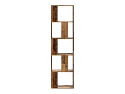 Librería de 5 niveles madera color envejecido 45x23,5x162,5 cm