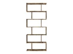 Librería de columna 6 estantes vertical oficina casa diseño moderno Calli Acero