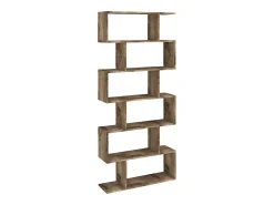 Librería de columna 6 estantes vertical oficina casa diseño moderno Calli Acero