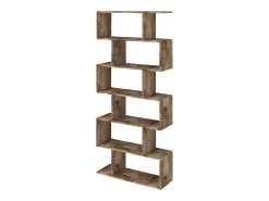 Librería de columna 6 estantes vertical oficina casa diseño moderno Calli Acero