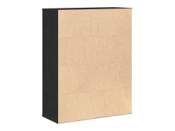 Librería de madera contrachapada roble negro 60x24x76,5 cm