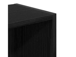 Librería de madera contrachapada roble negro 31x24x77 cm