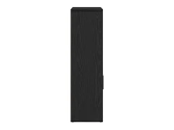 Librería de madera contrachapada roble negro 60x24x85 cm