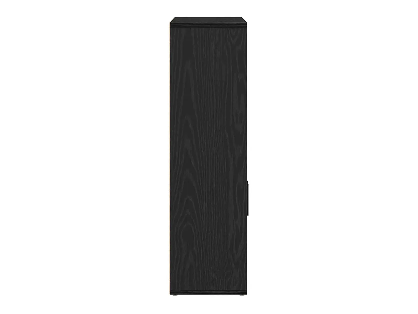 Librería de madera contrachapada roble negro 60x24x85 cm