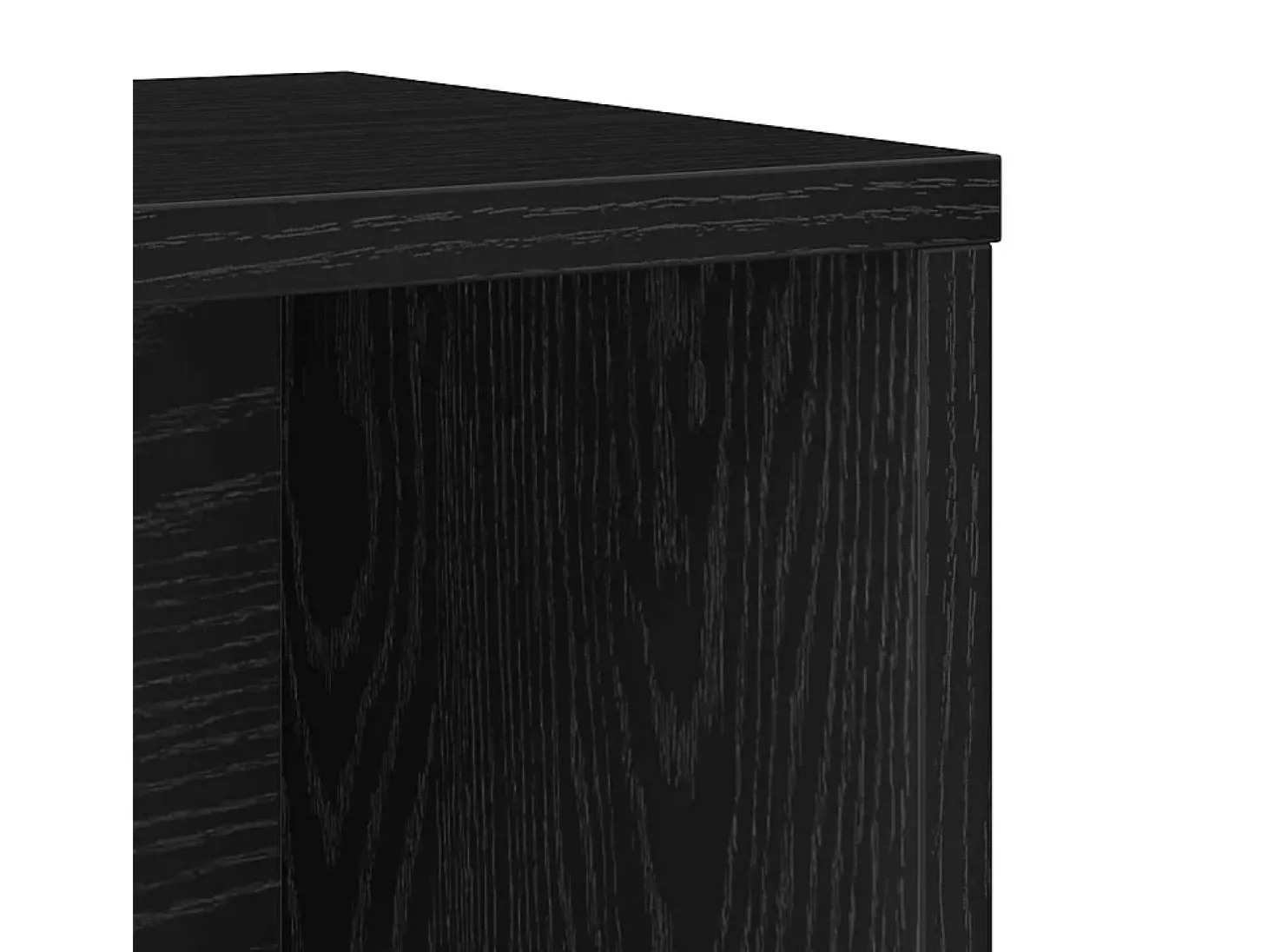 Librería de madera contrachapada roble negro 60x24x85 cm