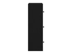 Librería de madera contrachapada roble negro 40x24x77 cm