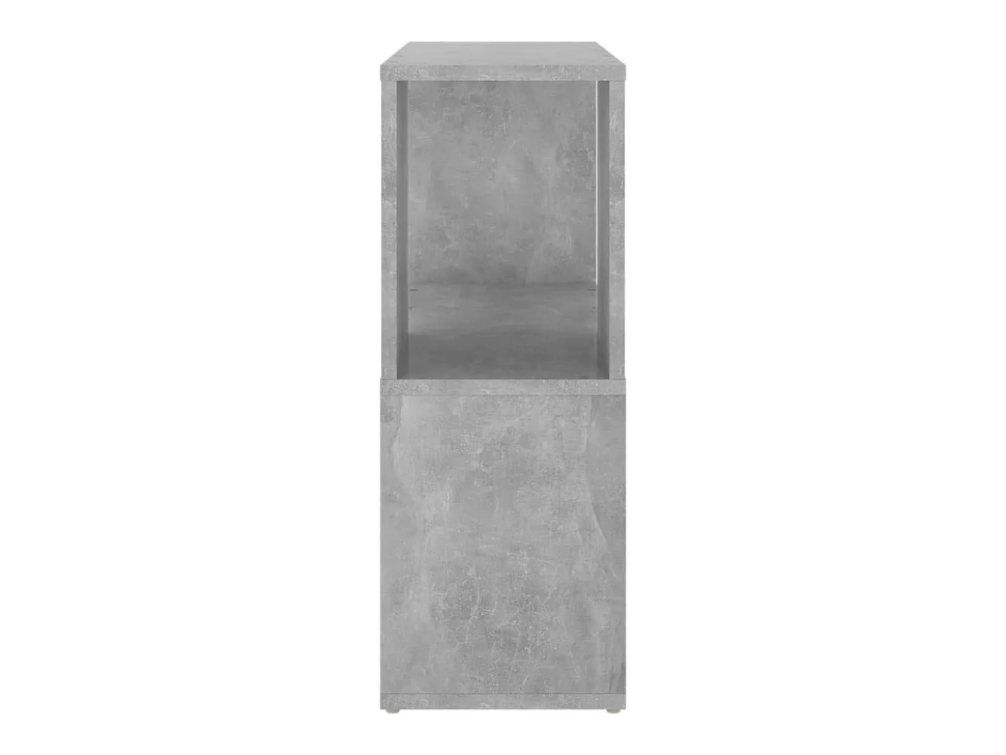 Librería de madera contrachapada gris hormigón 60x24x63 cm