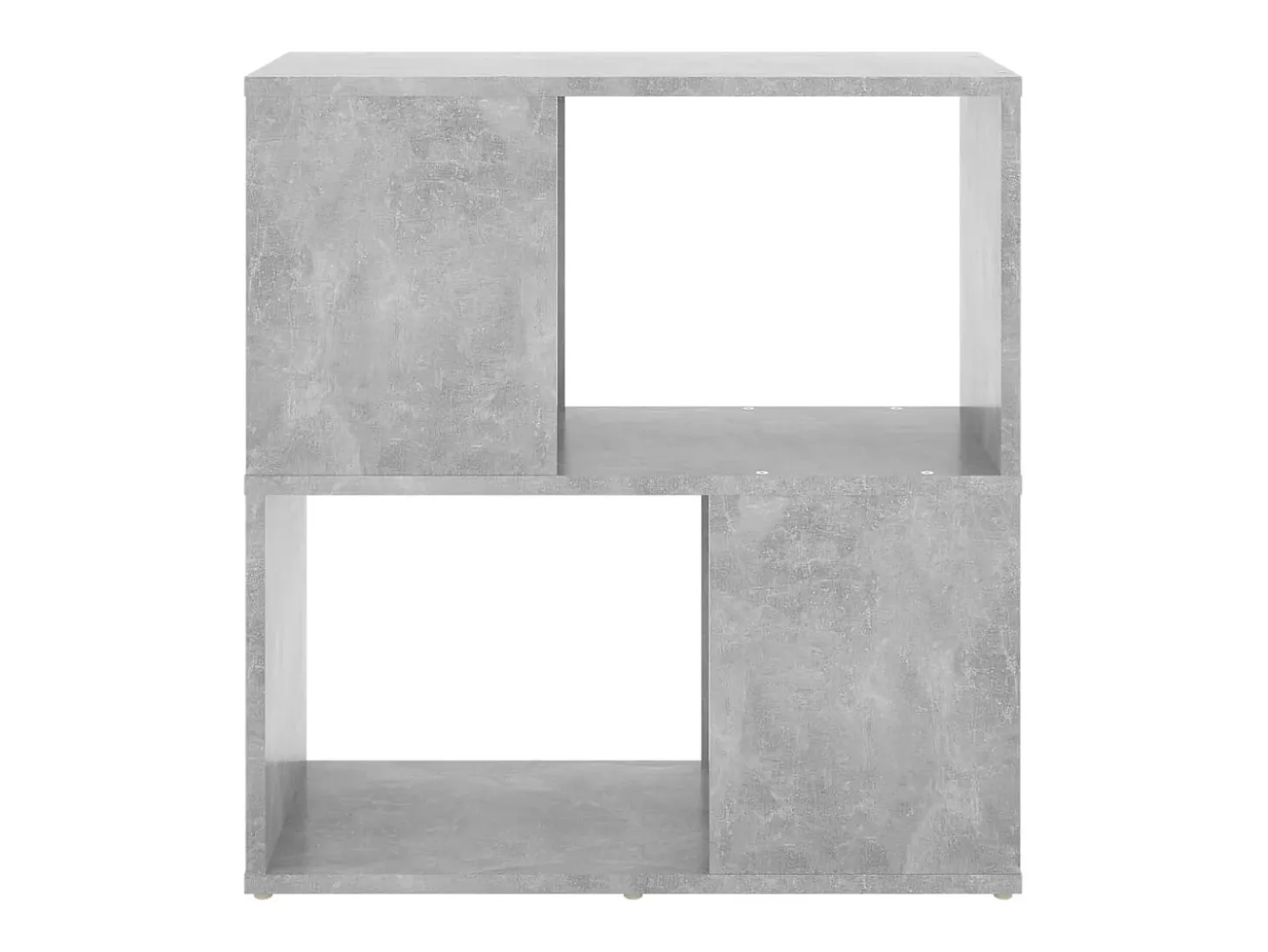 Librería de madera contrachapada gris hormigón 60x24x63 cm