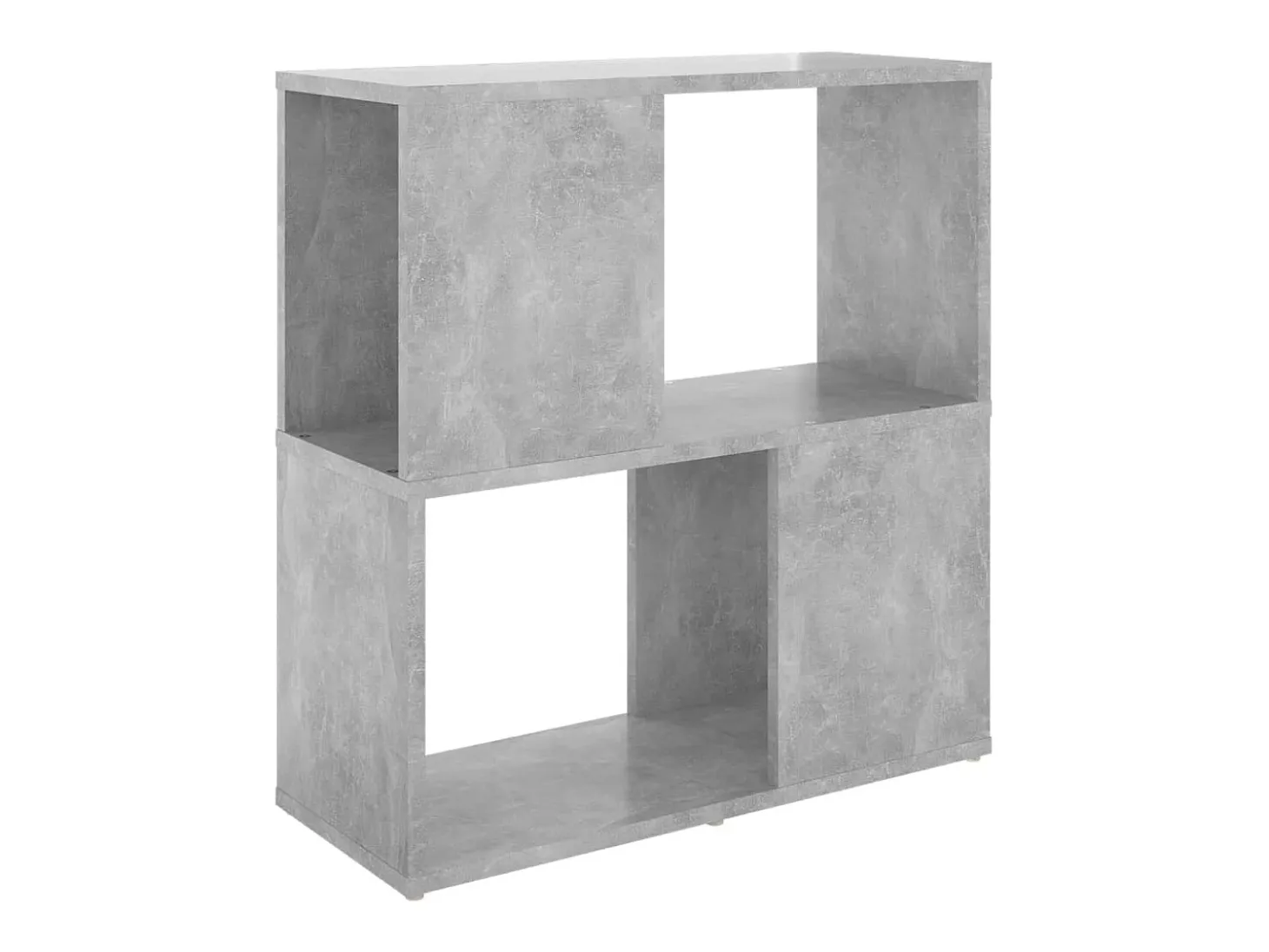 Librería de madera contrachapada gris hormigón 60x24x63 cm