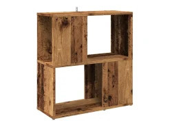 Librería de madera de ingeniería madera envejecida 60x24x63 cm