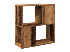 Librería de madera de ingeniería madera envejecida 60x24x63 cm