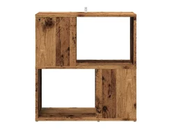 Librería de madera de ingeniería madera envejecida 60x24x63 cm