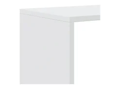 Librería divisor 3 niveles madera ingeniería blanco 99x29x99 cm