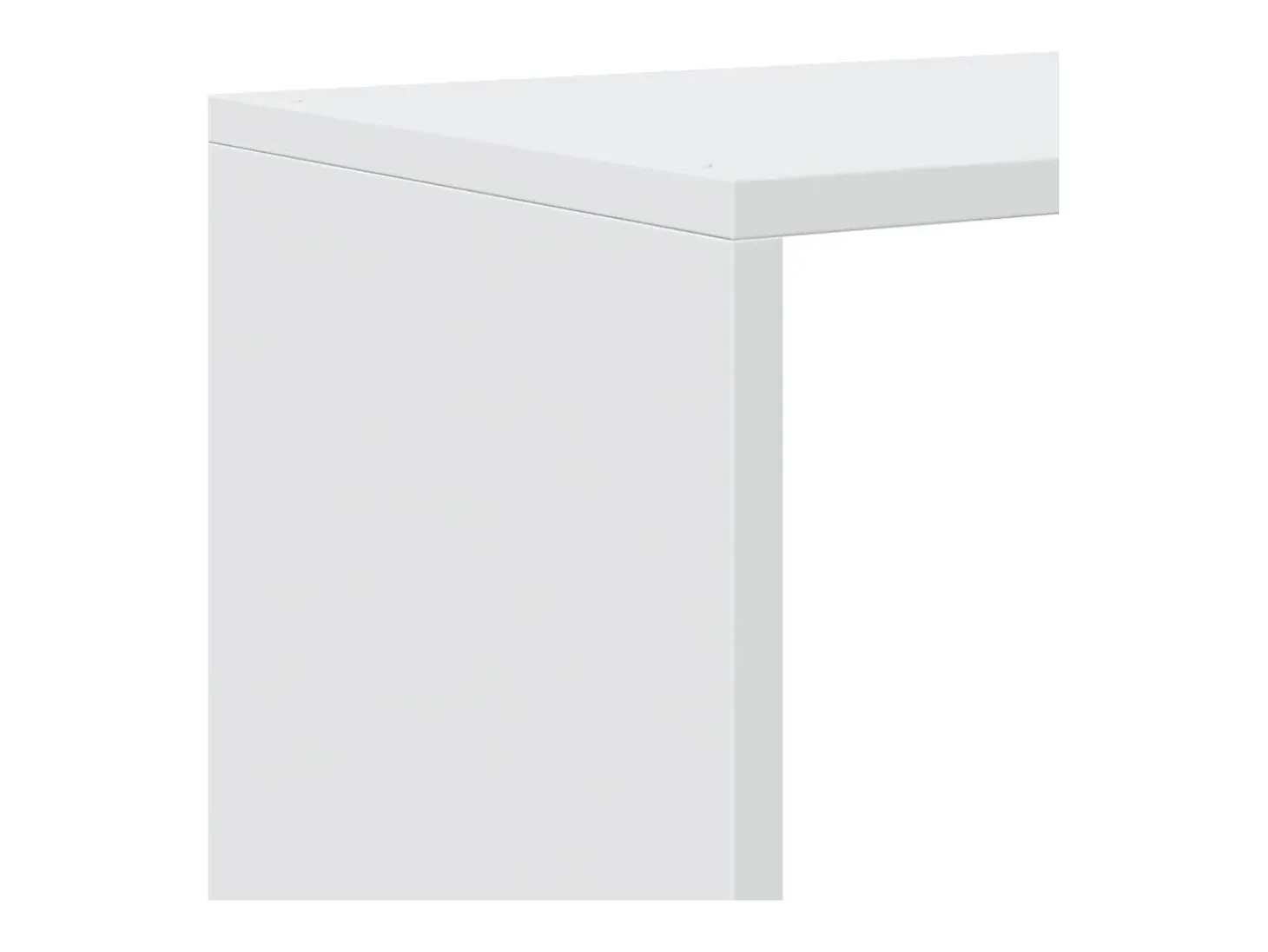 Librería divisor 3 niveles madera ingeniería blanco 99x29x99 cm