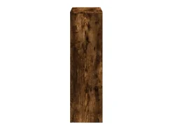 Librería divisor 3 niveles madera roble ahumado 99x29x99 cm