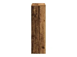 Librería divisor 3 niveles madera envejecida 99x29x99 cm