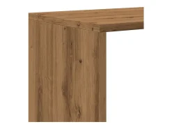 Librería divisor 3 niveles madera roble artisan 99x29x99 cm