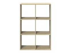 Librería divisor madera ingeniería roble Sonoma 69,5x29x103,5cm