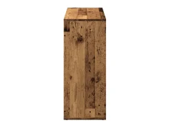 Librería divisor madera ingeniería envejecida 69,5x29x69,5 cm