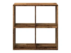 Librería divisor madera ingeniería envejecida 69,5x29x69,5 cm