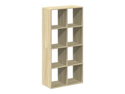 Librería divisor madera ingeniería roble Sonoma 69,5x29x137,5cm