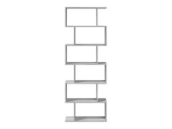 Librería divisora 6 niveles madera gris Sonoma 70x24x193 cm