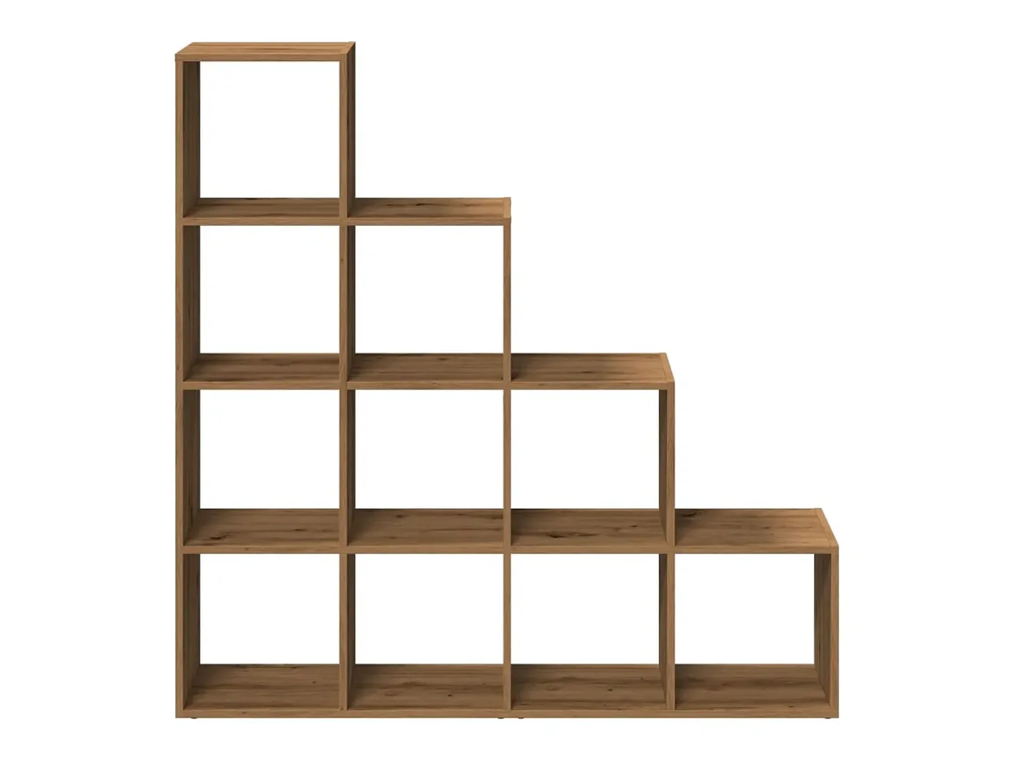 Librería divisora 4 niveles roble artisan 131,5x29x131,5 cm