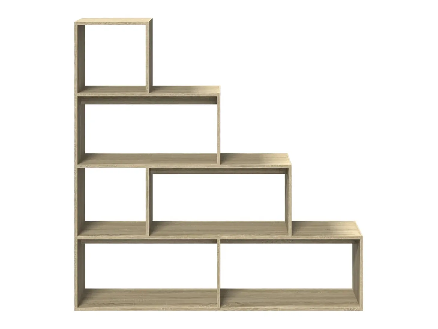 Librería divisora 4 niveles madera Sonoma 143,5x29x143,5 cm
