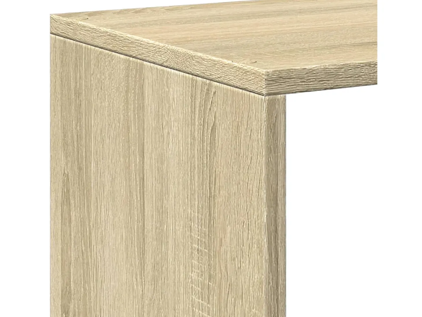 Librería divisora 3 niveles madera roble Sonoma 123x29x123 cm