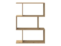 Librería divisora 3 niveles madera roble artisan 70x24x97 cm