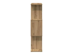 Librería divisora 3 niveles madera roble artisan 70x24x97 cm