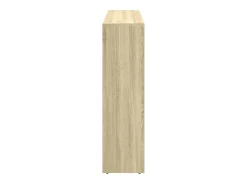 Librería divisora 3 niveles madera Sonoma 137,5x29x103,5 cm
