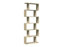 Librería divisora 6 niveles madera roble Sonoma 70x24x193 cm