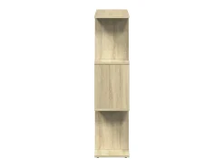 Librería divisora 3 niveles madera roble Sonoma 70x24x97 cm