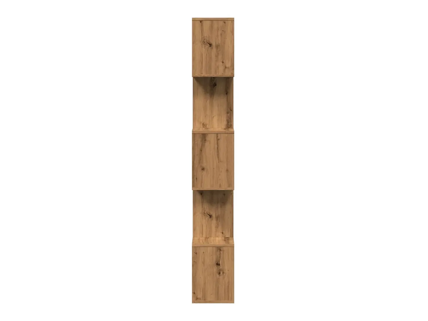 Librería divisora 5 niveles madera roble artisan 70x24x161 cm