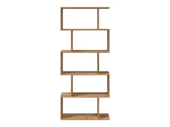 Librería divisora 5 niveles madera roble artisan 70x24x161 cm