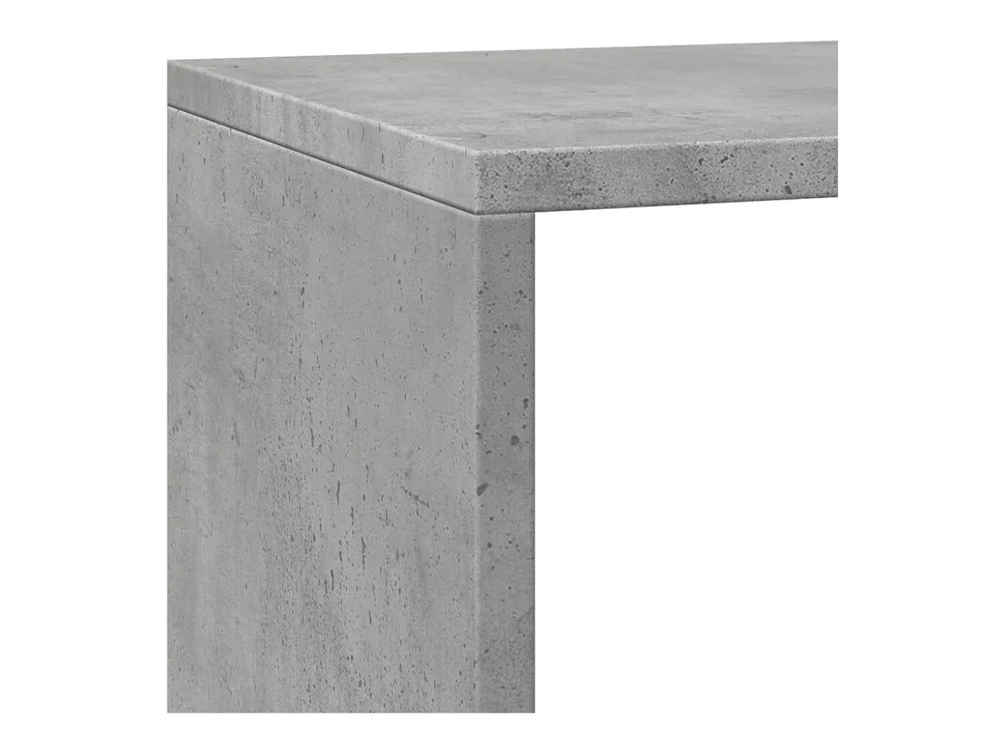 Librería divisora 3 niveles madera gris 137,5x29x103,5 cm