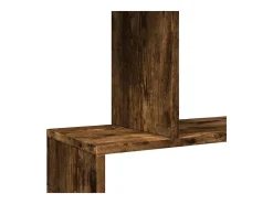 Librería divisora 5 niveles madera roble ahumado 70x24x161 cm