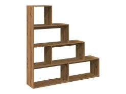Librería divisora 4 niveles roble artisan 143,5x29x143,5 cm