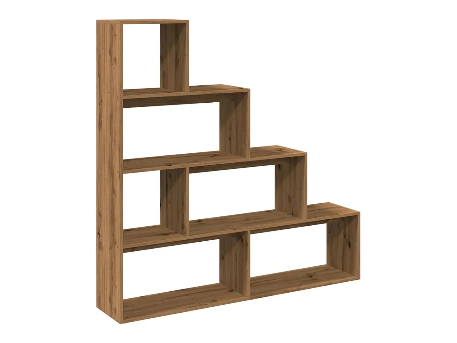 Librería divisora 4 niveles roble artisan 143,5x29x143,5 cm