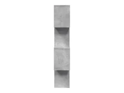 Librería divisora 4 niveles madera gris hormigón 70x24x129 cm