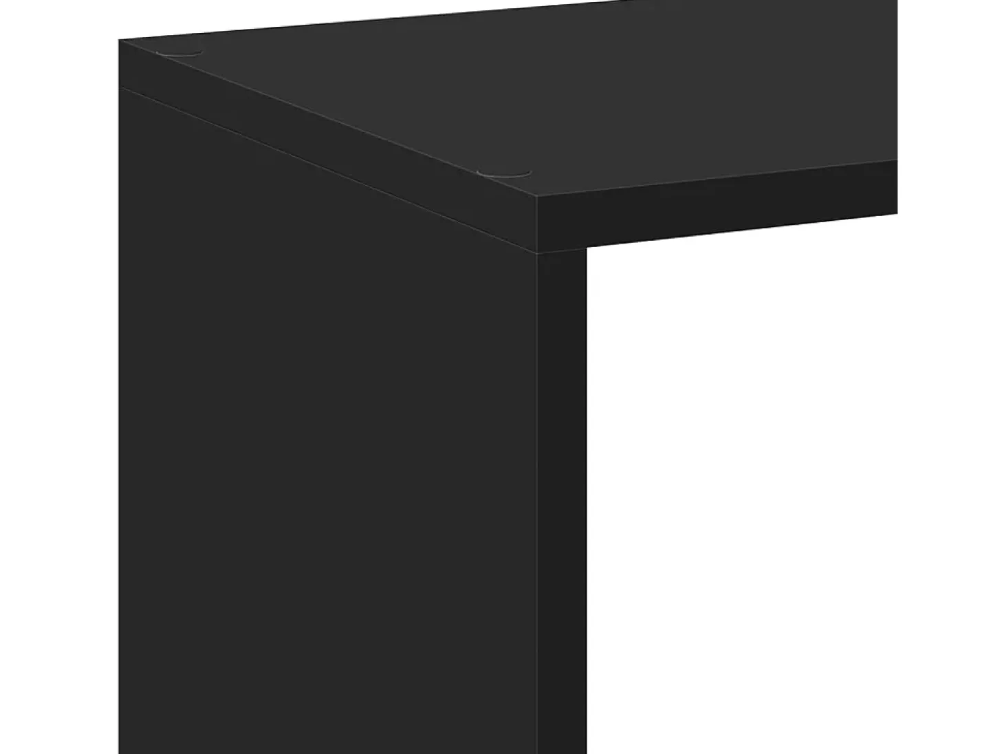 Librería divisora madera de ingeniería negra 102x29x103,5 cm