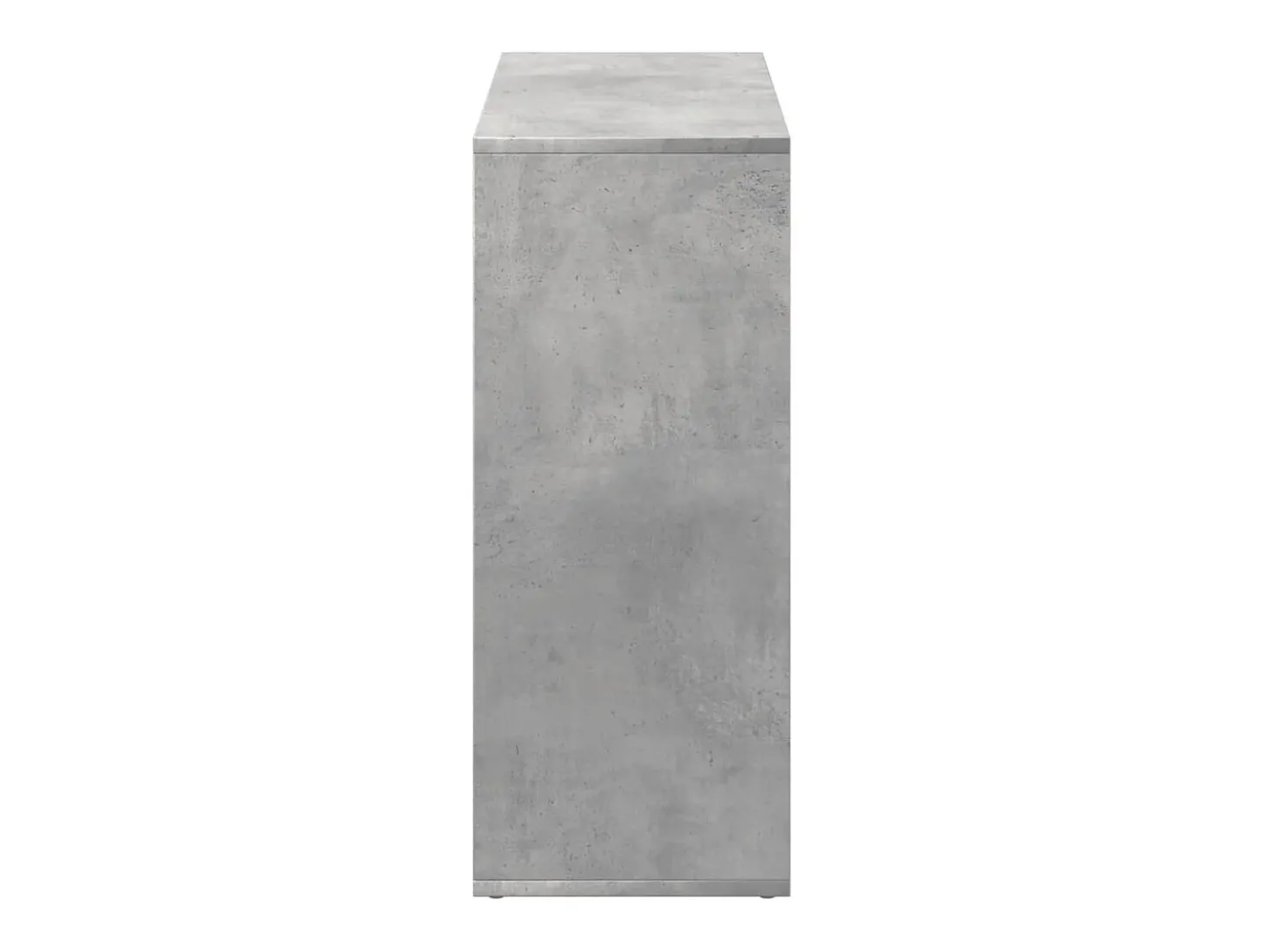 Librería divisora madera gris hormigón 69,5x29x69,5 cm