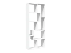 Librería divisora madera ingeniería blanca 67x25x161,5 cm