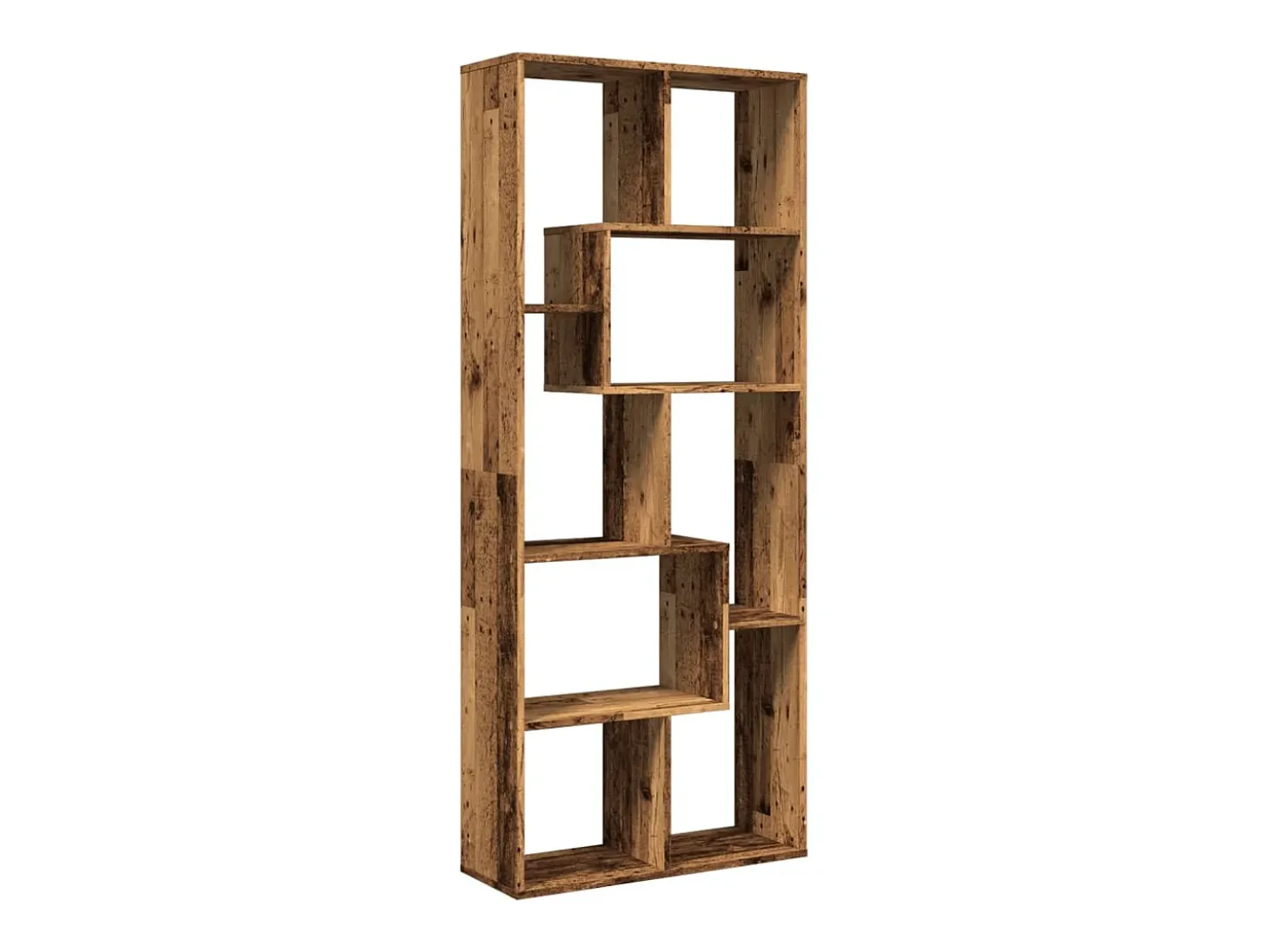 Librería divisora madera ingeniería envejecida 67x25x161,5 cm