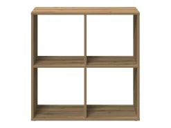 Librería divisora madera roble artisan 69,5x29x69,5 cm