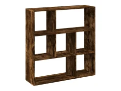 Librería divisora madera roble ahumado 102x29x103,5 cm